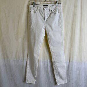 Ann Taylor Women's The Super Skinny White Denim 5-Pocket Jeans Size 4